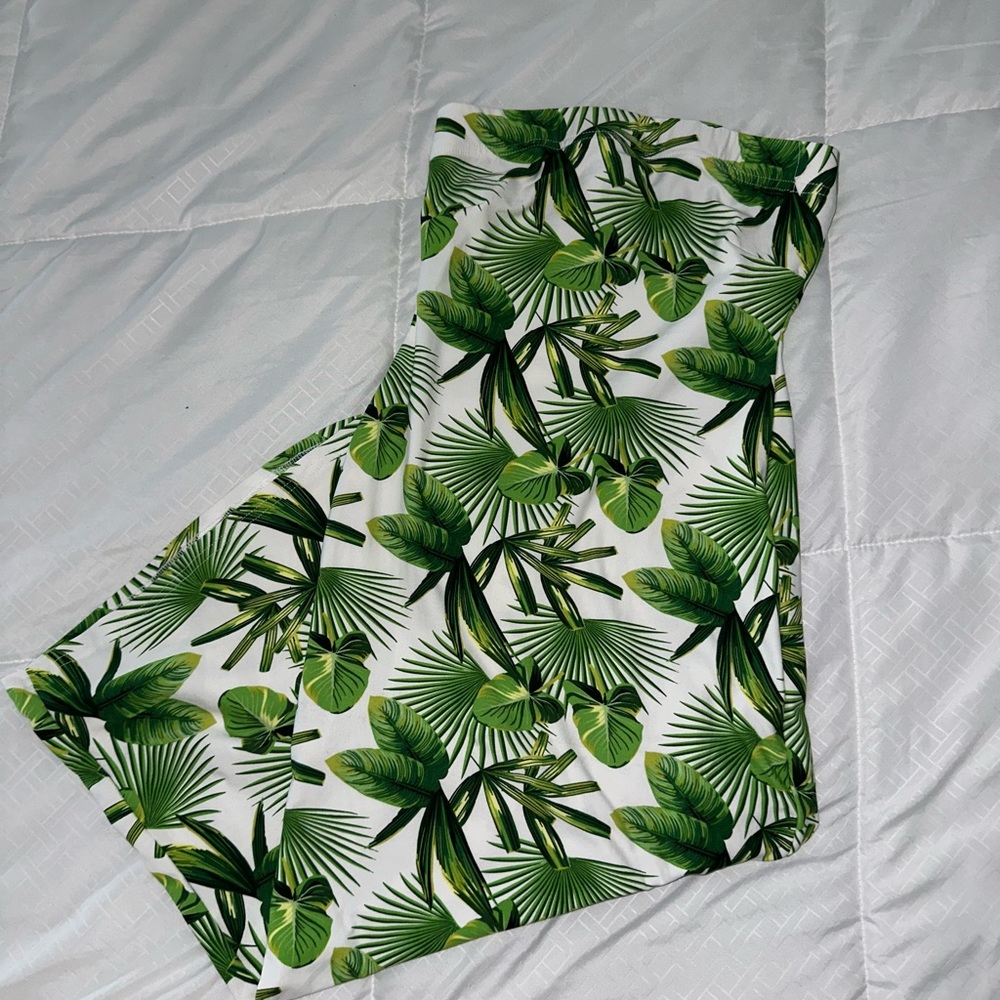 Printed tube dress
